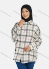 Wholesale Women's Casual Plaid Print Button Down Shirt Without Hijab - Liuhuamall