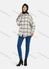 Wholesale Women's Casual Plaid Print Button Down Shirt Without Hijab - Liuhuamall