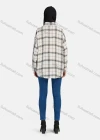 Wholesale Women's Casual Plaid Print Button Down Shirt Without Hijab - Liuhuamall