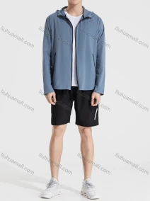 Wholesale Men's Athletic Workout Zipper Long Sleeve Hoodie 1003#, LIUHUA CLOTHING WHOLESALE