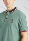 Wholesale Men's Cotton Plain Short Sleeve Embroidery Contrast Collar Polo Shirt - Liuhuamall