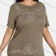 Wholesale Women's Elegant Round Neck Floral Embroidery Short Sleeve T-Shirt 5# Clothing Wholesale Market Liuhua