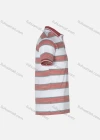 Wholesale Men's Casual Striped Print Embroidery Letter Short Sleeve Polo Shirt - Liuhuamall