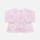 Baby's Cute Long Sleeve Button Front Plain Knited Sweater Cardigan Lavender Blush Clothing Wholesale Market -LIUHUA