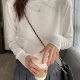 Wholesale Women's Casual Plain Turtleneck Long Sleeve Sweater Tops 8013# White Clothing Wholesale Market Liuhua