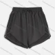 Wholesale Women's Sporty Plain Mesh Drawstring Shorts QYN-2024# Black Clothing Wholesale Market Liuhua