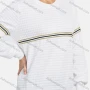 Wholesale Women's Long Sleeve Waffle Striped Pullover Sweatshirt preview