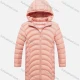 Wholesale Kids Hooded Casual Long Sleeve Zipper Pocket Thermal Puffer Jacket Pink Clothing Wholesale Market Liuhua