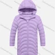 Wholesale Kids Hooded Casual Long Sleeve Zipper Pocket Thermal Puffer Jacket Purple Clothing Wholesale Market Liuhua