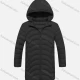 Wholesale Kids Hooded Casual Long Sleeve Zipper Pocket Thermal Puffer Jacket Black Clothing Wholesale Market Liuhua