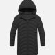 Kids Hooded Casual Long Sleeve Zipper Pocket Thermal Puffer Jacket Black Clothing Wholesale Market -LIUHUA