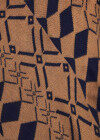 Wholesale Women's Geo Print Fringe Hem Asymmetrical Knit Cardigan - Liuhuamall