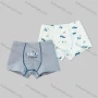 Wholesale Boys Cute Graphic Boyshort Underwear Panties (2 Pieces of Pack) ND802# preview