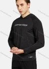 Wholesale Men's Athletic Long Sleeve Graffiti Print Running Hoodies - Liuhuamall