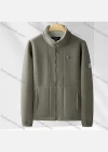 Wholesale Men's Casual Stand Collar Long Sleeve Thermal Lined Polar Fleece Zipper Pockets Coat - Liuhuamall