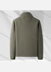 Wholesale Men's Casual Stand Collar Long Sleeve Thermal Lined Polar Fleece Zipper Pockets Coat - Liuhuamall