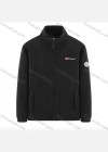 Wholesale Men's Casual Stand Collar Long Sleeve Thermal Lined Polar Fleece Zipper Pockets Coat - Liuhuamall