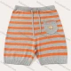Wholesale Kids Casual Drawstring Patch Pocket Striped Knit Shorts MB22AKZ625# Orange Clothing Wholesale Market Liuhua
