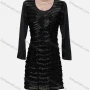 Wholesale Women's Casual Scoop Neck Rhinestone Knee Length Dress preview