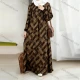Wholesale 2026 Spring Summer Autumn Women Floral Print V-Neck Flared Loose Casual Long Dress Coffee Clothing Wholesale Market Liuhua