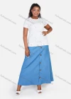 Wholesale Women's Round Neck T-Shirt With Maxi Skirt Casual 2 Piece Set - Liuhuamall