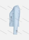 Wholesale Women's Trendy Plain Stand Collar Zip Side PU Leather Crop Biker Jacket - Liuhuamall