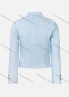 Wholesale Women's Trendy Plain Stand Collar Zip Side PU Leather Crop Biker Jacket - Liuhuamall