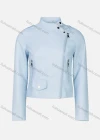 Wholesale Women's Trendy Plain Stand Collar Zip Side PU Leather Crop Biker Jacket - Liuhuamall