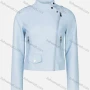 Wholesale Women's Trendy Plain Stand Collar Zip Side PU Leather Crop Biker Jacket preview