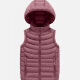 Kids Casual Hooded Zipper Pockets Thermal Puffer Jacket Vest Red Clothing Wholesale Market -LIUHUA