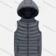 Wholesale Kids Casual Hooded Zipper Pockets Thermal Puffer Jacket Vest Black Clothing Wholesale Market Liuhua