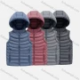 Wholesale Kids Casual Hooded Zipper Pockets Thermal Puffer Jacket Vest preview