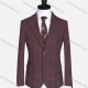 Wholesale Men's Formal Lapel Gingham Long Sleeve Two Button Blazer Jackets 9079# 08# Clothing Wholesale Market Liuhua