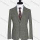 Wholesale Men's Formal Lapel Gingham Long Sleeve Two Button Blazer Jackets 9079# 11# Clothing Wholesale Market Liuhua