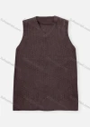 Wholesale Men's Casual Plain V Neck Rib Knit Sweater Vest - Liuhuamall