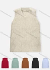 Wholesale Men's Casual Plain V Neck Rib Knit Sweater Vest - Liuhuamall