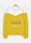 Wholesale Women's Letter Print & Pattern Cold Shoulder Long Sleeve Drawstring Hoodie - Liuhuamall