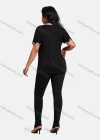 Wholesale Women's Elegant Round Neck Gradient Floral Embroidery Short Sleeve T-Shirt - Liuhuamall
