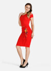 Wholesale Women's Causal Plain Cold Shoulder Crop Top & Lace Up Skirt Sets - Liuhuamall