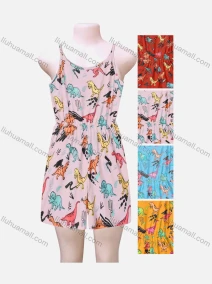 Wholesale Girls Casual Slim Fit Cartoon Print Cami Dress, LIUHUA CLOTHING WHOLESALE