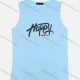 Wholesale Men's 100%Cotton Casual Crew Neck Sleeveless Letter Graphic Tank Top MS2012# 12# Clothing Wholesale Market Liuhua