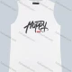 Wholesale Men's 100%Cotton Casual Crew Neck Sleeveless Letter Graphic Tank Top MS2012# White Clothing Wholesale Market Liuhua