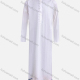 Wholesale Men's Stand Collar Plain Button Front Jubba Middle East Ramadan Formal Muslim Arabic Robe White Wholesale Clothing Market & Suppliers -LIUHUAMALL