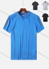 Wholesale Men's Quick Dry Workout Button Front Plain Reflective Stripes Polo Shirts 6651# - Liuhuamall