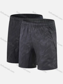 Wholesale Men's Performance Workout Splicing Color Athletic Shorts With Zip Pockets A009#, LIUHUA CLOTHING WHOLESALE