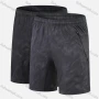 Wholesale Men's Performance Workout Splicing Color Athletic Shorts With Zip Pockets A009# preview