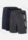 Wholesale Men's Performance Workout Colorblock Slogan Athletic Shorts With Zip Pockets A035# - Liuhuamall