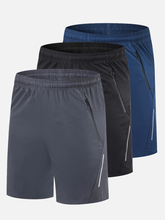 Men's Performance Workout Athletic Shorts With Zip Pockets A070#, Clothing Wholesale Market -LIUHUA, Men, Men-s-Tops