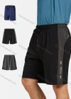 Wholesale Men's Performance Workout Colorblock Slogan Athletic Shorts With Zip Pockets - Liuhuamall