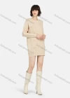 Wholesale Women's Casual Plain Round Neck Pom-pom Long Sleeve Mid-Length Sweater - Liuhuamall